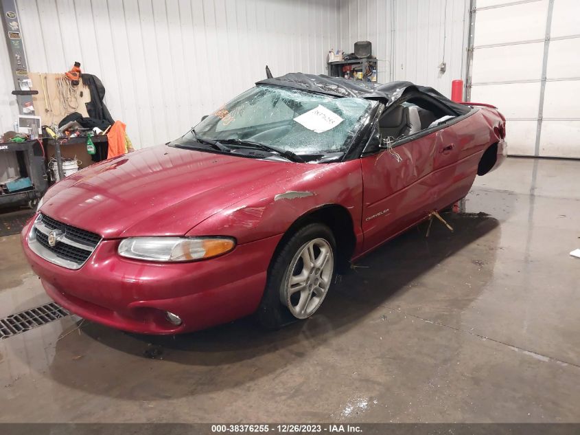 1997 Chrysler Sebring Jxi VIN: 3C3EL55H9VT543581 Lot: 38376255