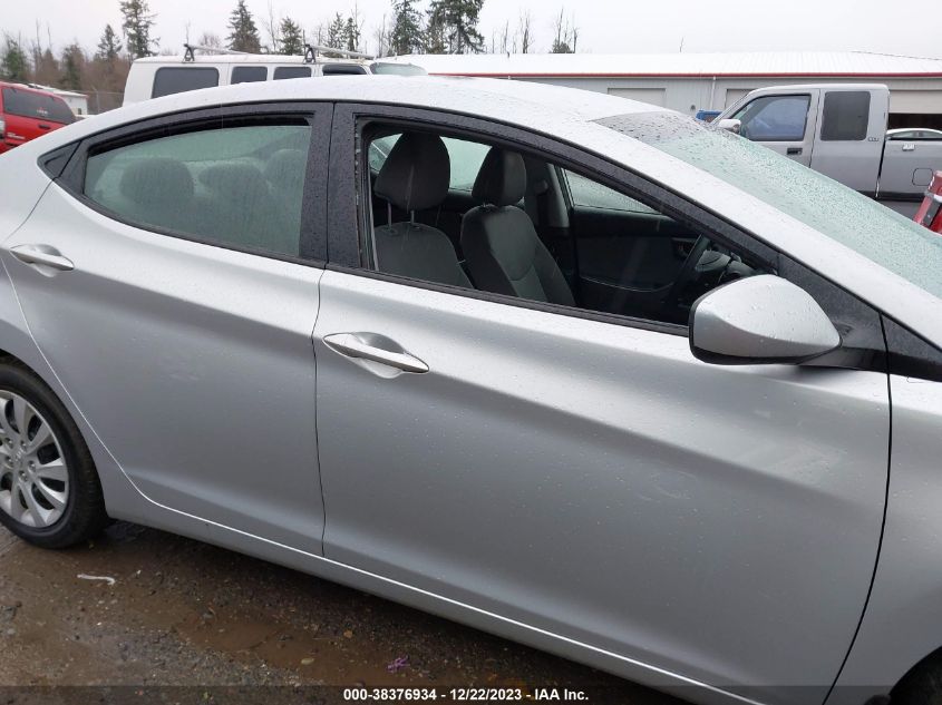 2013 Hyundai Elantra Gls VIN: 5NPDH4AE0DH224826 Lot: 38376934