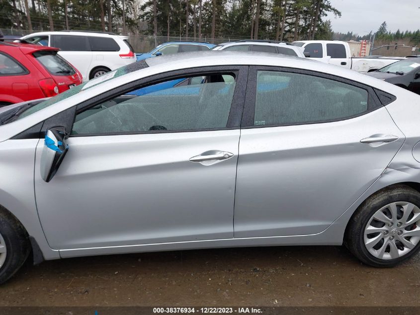 2013 Hyundai Elantra Gls VIN: 5NPDH4AE0DH224826 Lot: 38376934