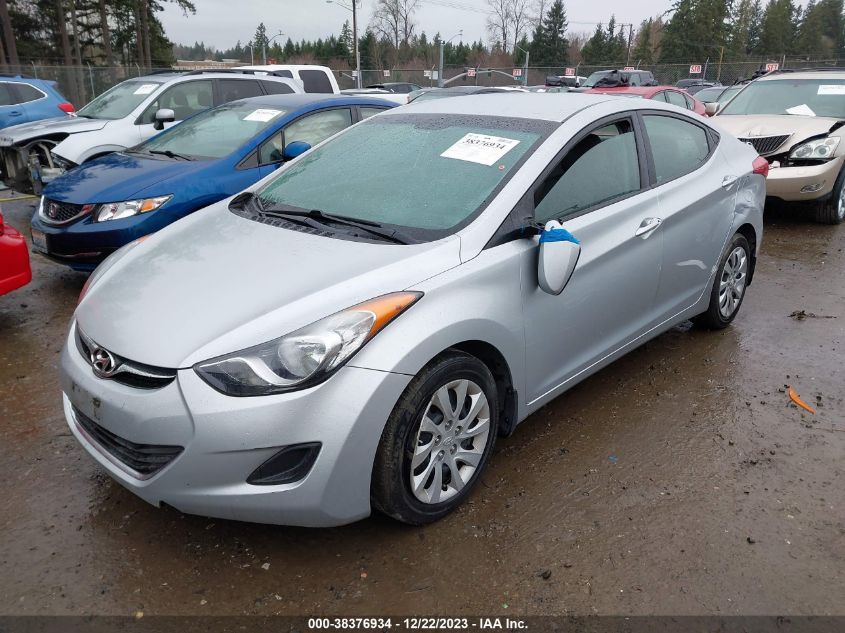 2013 Hyundai Elantra Gls VIN: 5NPDH4AE0DH224826 Lot: 38376934