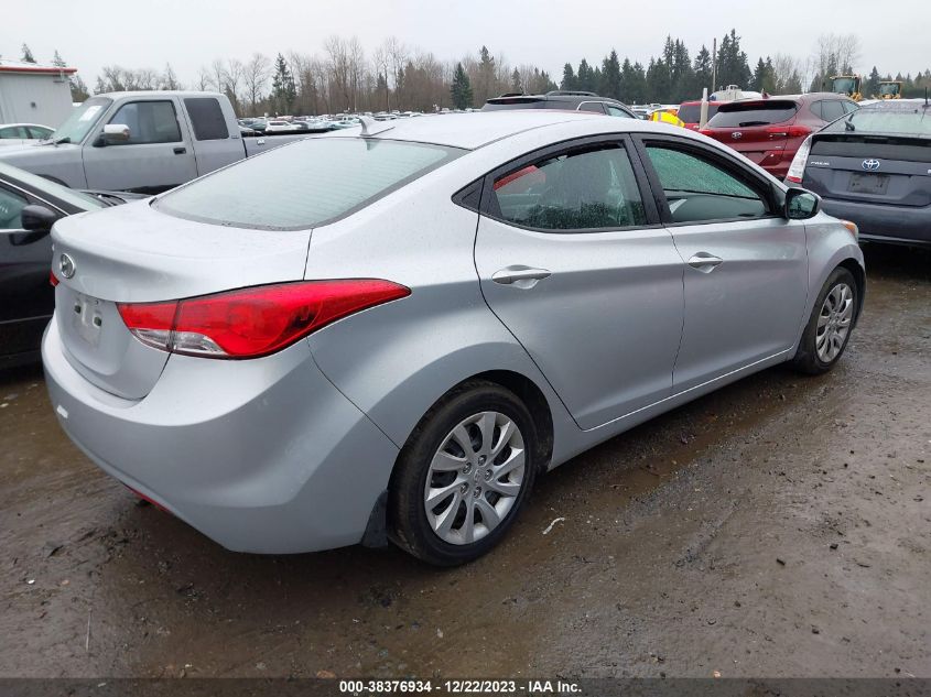 2013 Hyundai Elantra Gls VIN: 5NPDH4AE0DH224826 Lot: 38376934