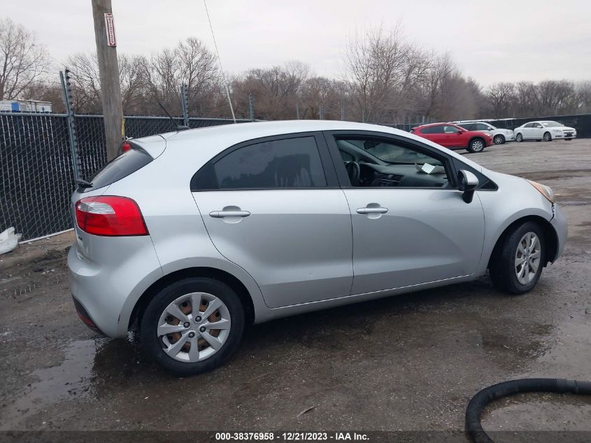 2013 Kia Rio Lx VIN: KNADM5A33D6276006 Lot: 38376958