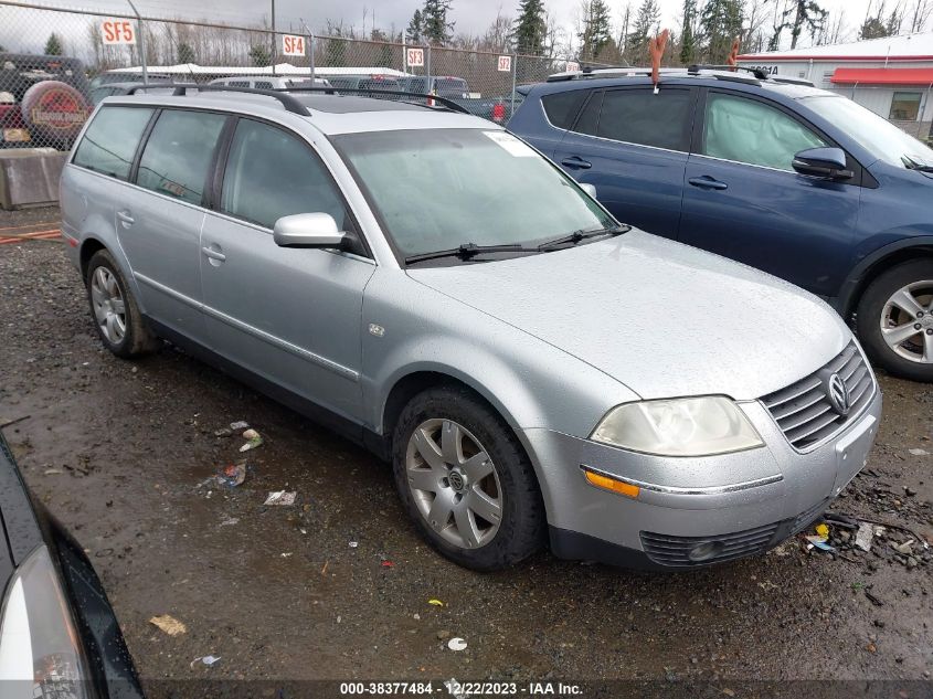 2003 Volkswagen Passat Glx VIN: WVWWH63B23E466197 Lot: 38377484