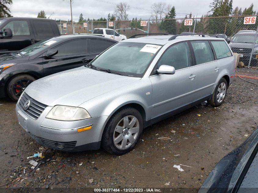 2003 Volkswagen Passat Glx VIN: WVWWH63B23E466197 Lot: 38377484