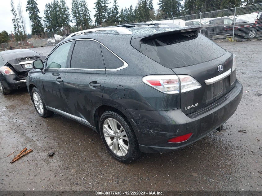 2010 LEXUS RX 450H VIN: JTJBC1BA6A2019358