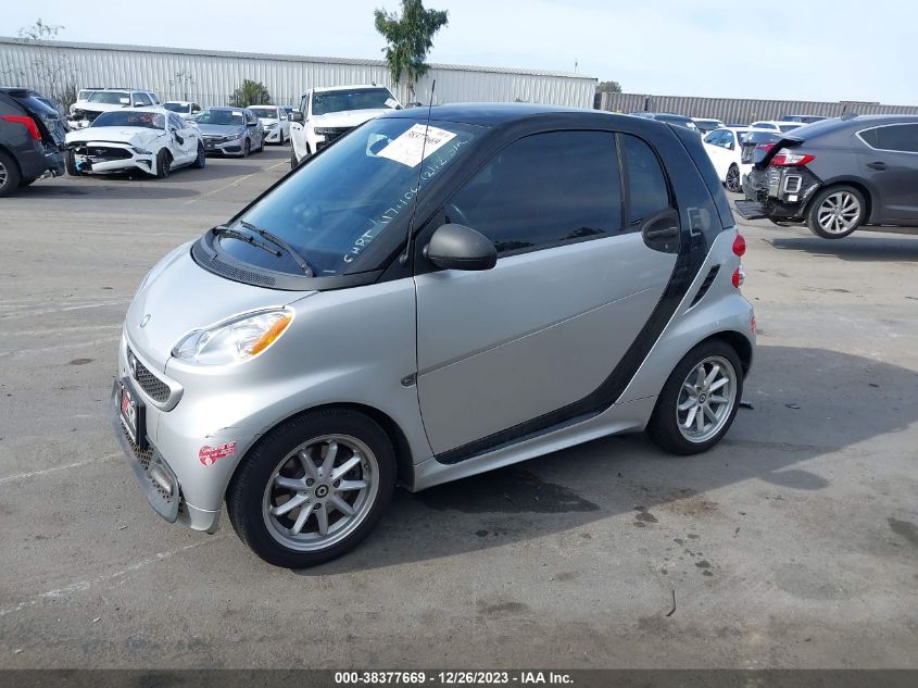 2015 Smart Fortwo Electric Drive Passion VIN: WMEEJ9AA1FK830595 Lot: 39066643