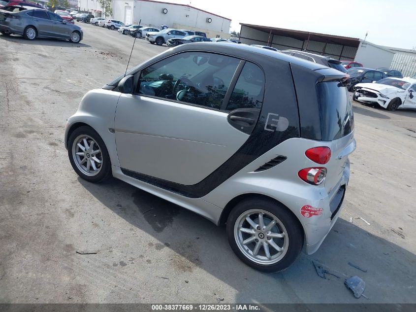 2015 Smart Fortwo Electric Drive Passion VIN: WMEEJ9AA1FK830595 Lot: 39066643