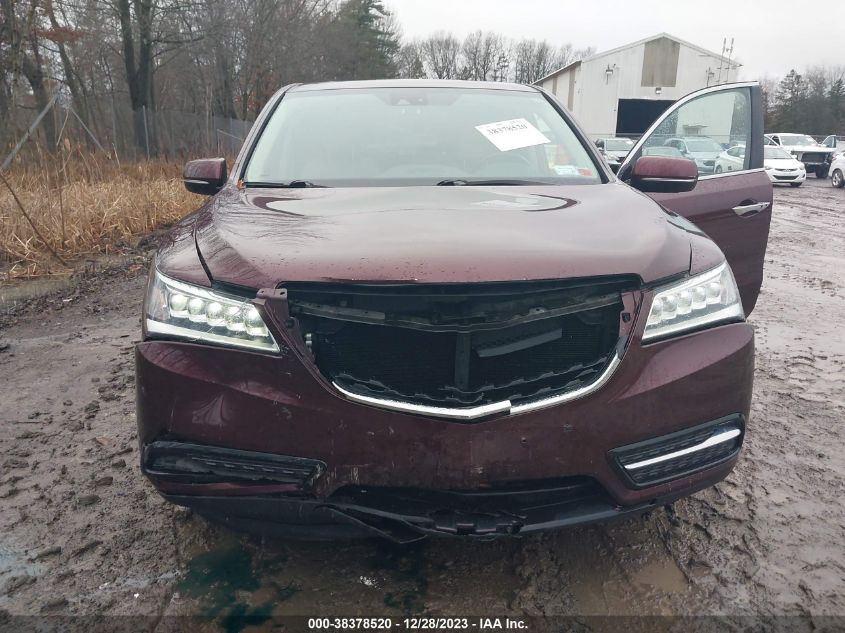 2014 Acura Mdx Technology Package VIN: 5FRYD4H44EB033015 Lot: 38378520