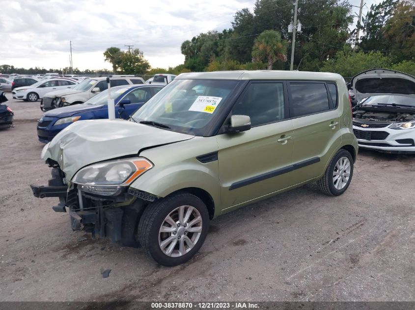 2012 Kia Soul + VIN: KNDJT2A61C7362652 Lot: 38378870