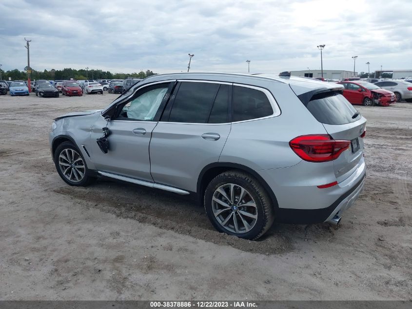 2019 BMW X3 Sdrive30I VIN: 5UXTR7C58KLR47354 Lot: 38378886