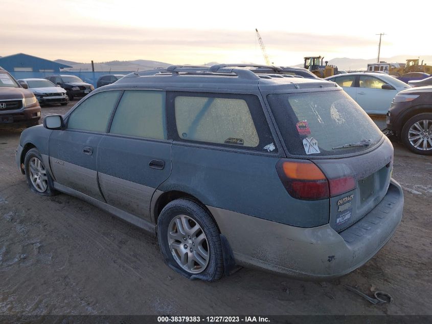 2002 Subaru Legacy Outback W/All Weather Pkg VIN: 4S3BH675X27646565 Lot: 38379383