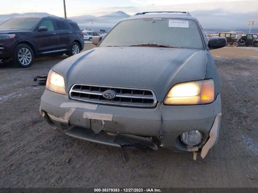 2002 Subaru Legacy Outback W/All Weather Pkg VIN: 4S3BH675X27646565 Lot: 38379383