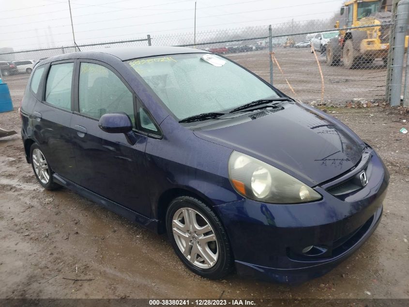 2008 Honda Fit Sport VIN: JHMGD38628S014784 Lot: 38380241