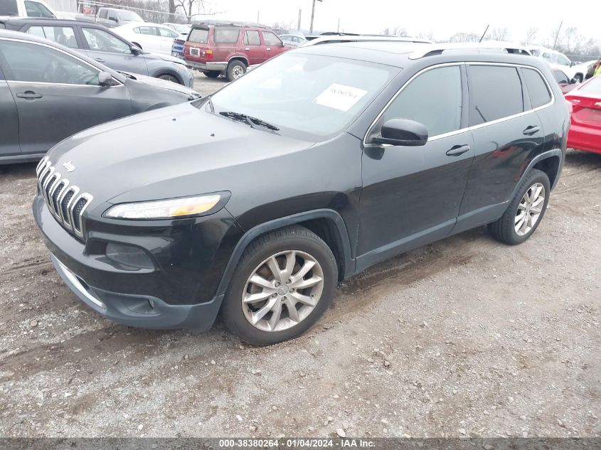 2014 Jeep Cherokee Limited VIN: 1C4PJLDB4EW148374 Lot: 38380264