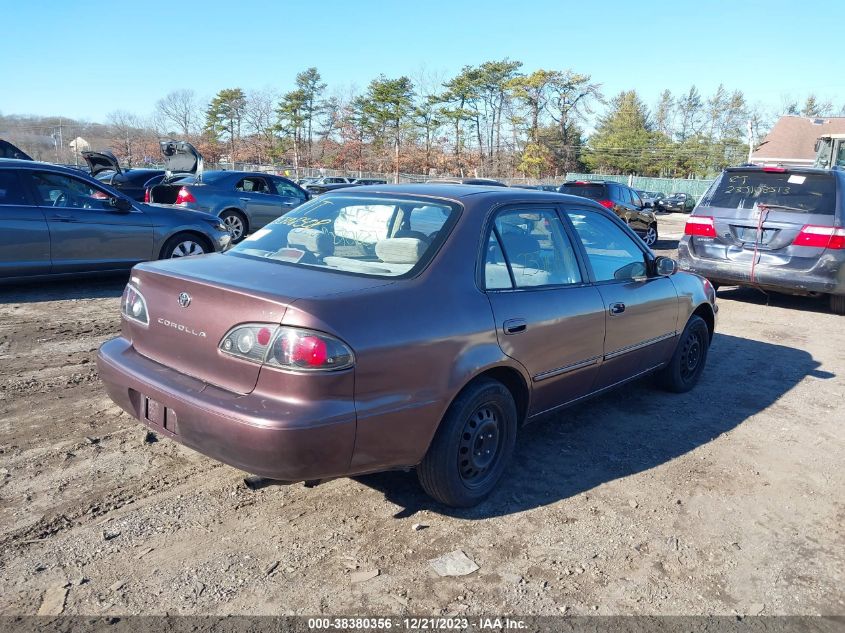 2001 Toyota Corolla Le VIN: 2T1BR12E01C492758 Lot: 38380356