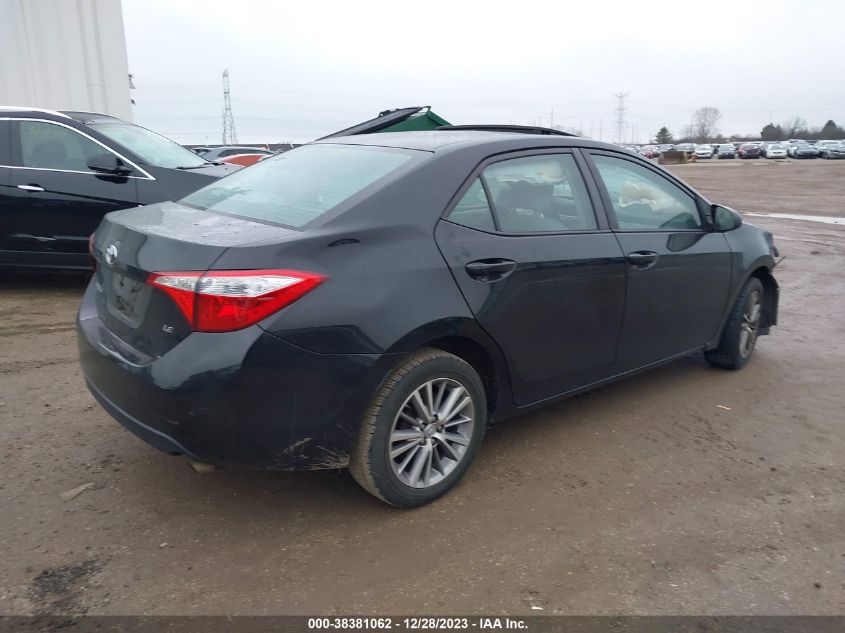 2015 Toyota Corolla Le Plus VIN: 2T1BURHE6FC467875 Lot: 38381062