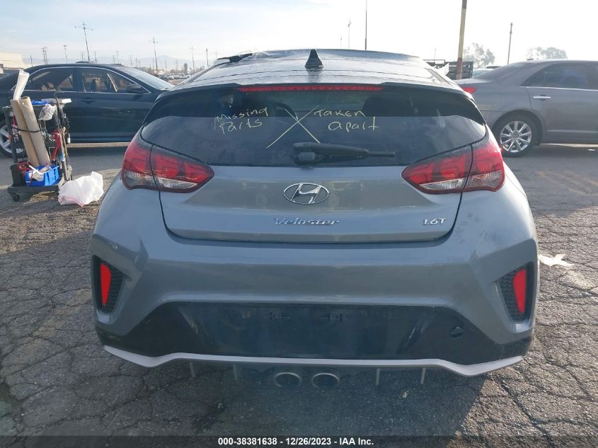 2020 Hyundai Veloster VIN: KMHTH6AB8LU024225 Lot: 38381638