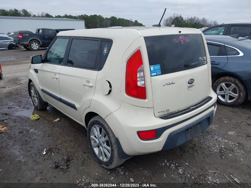 2013 Kia Soul + VIN: KNDJT2A64D7581834 Lot: 38382044