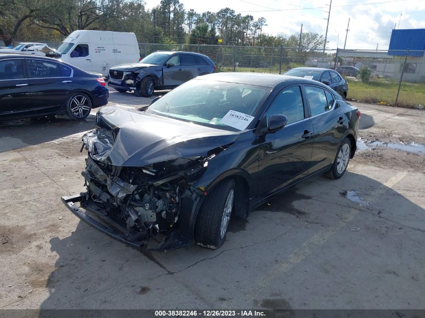 2020 Nissan Sentra S Xtronic Cvt VIN: 3N1AB8BVXLY234634 Lot: 38382246