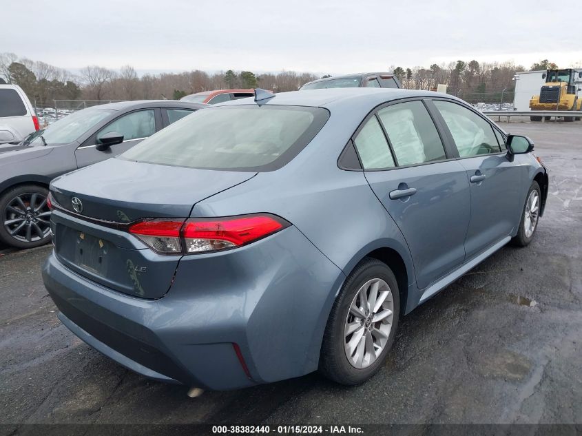 2021 Toyota Corolla Le VIN: JTDVPMAE5MJ128186 Lot: 38382440