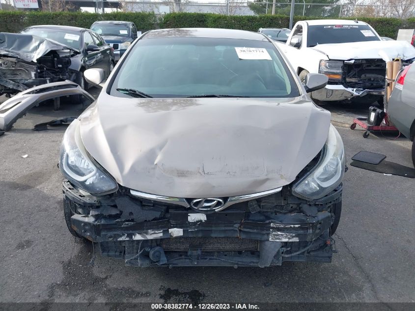 2014 Hyundai Elantra Se VIN: 5NPDH4AE9EH539822 Lot: 38382774