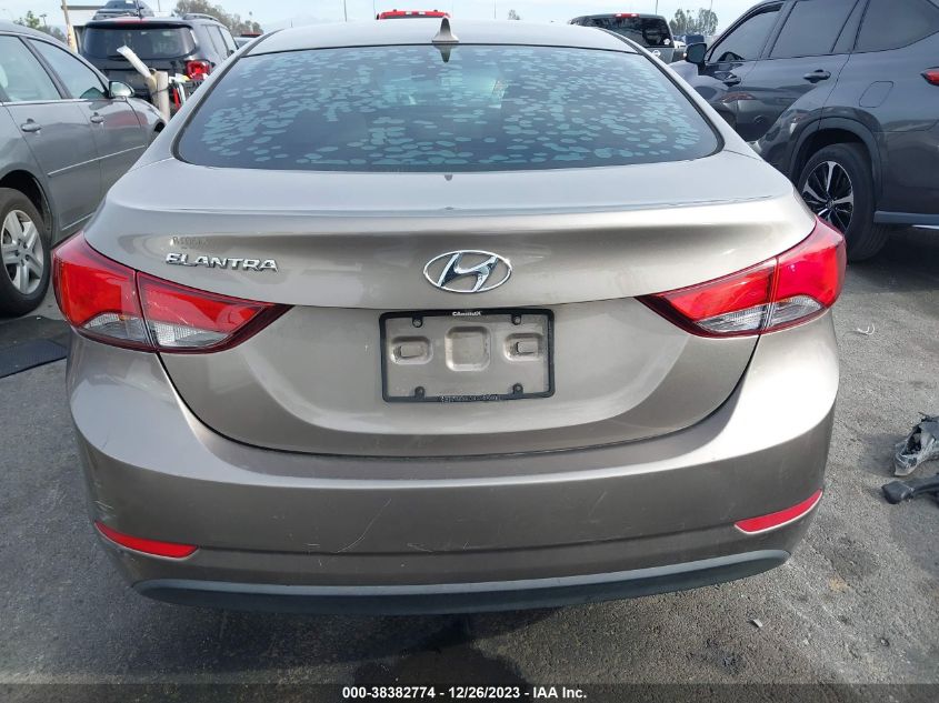 2014 Hyundai Elantra Se VIN: 5NPDH4AE9EH539822 Lot: 38382774