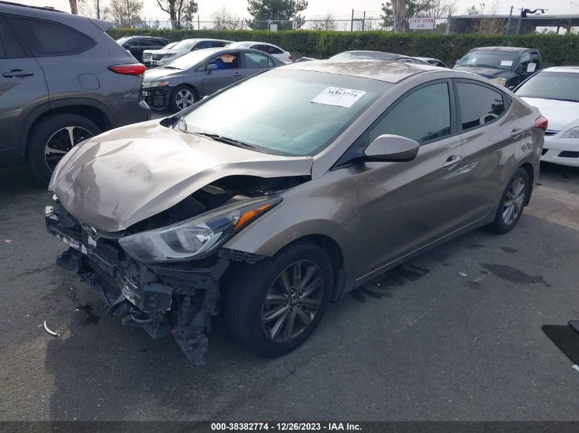 2014 Hyundai Elantra Se VIN: 5NPDH4AE9EH539822 Lot: 38382774