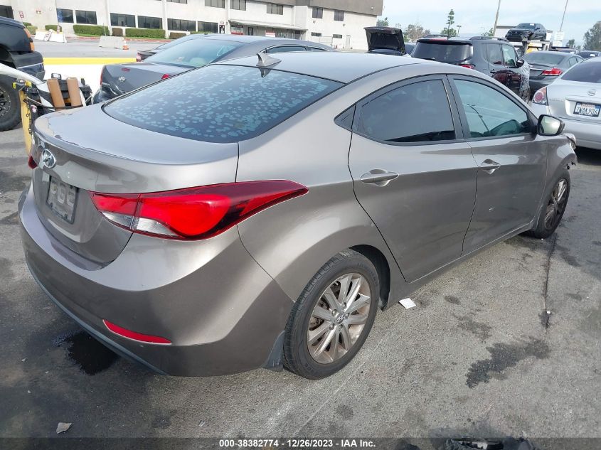 2014 Hyundai Elantra Se VIN: 5NPDH4AE9EH539822 Lot: 38382774