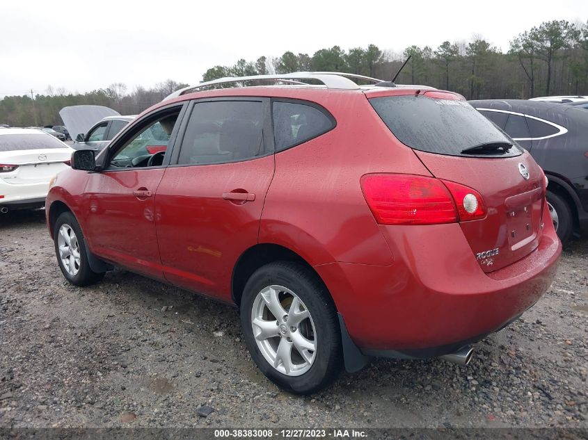 2008 Nissan Rogue Sl VIN: JN8AS58VX8W119120 Lot: 38383008