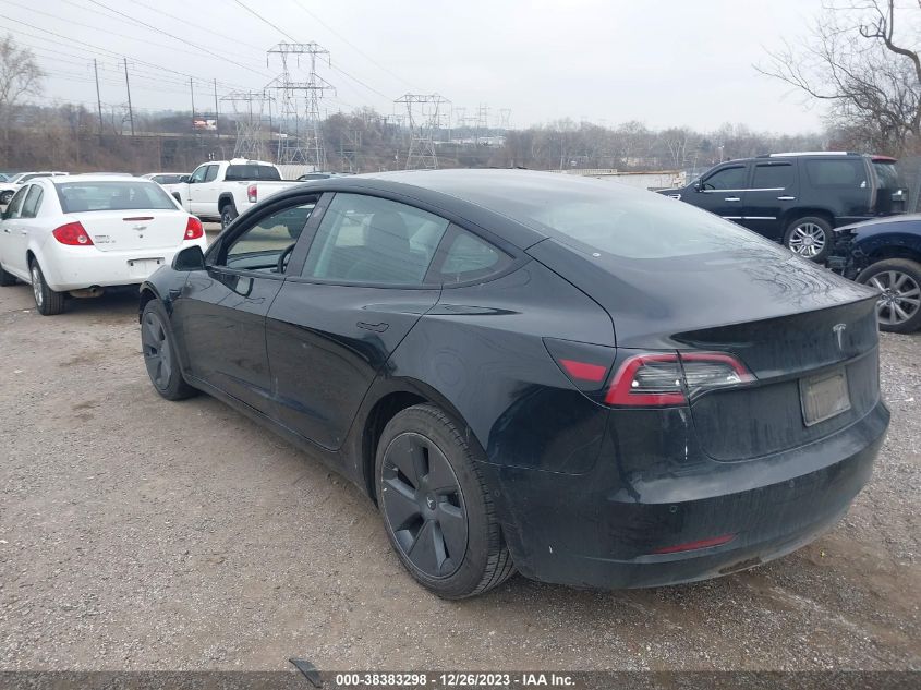 2021 Tesla Model 3 Standard Range Plus Rear-Wheel Drive VIN: 5YJ3E1EA7MF083570 Lot: 38383298