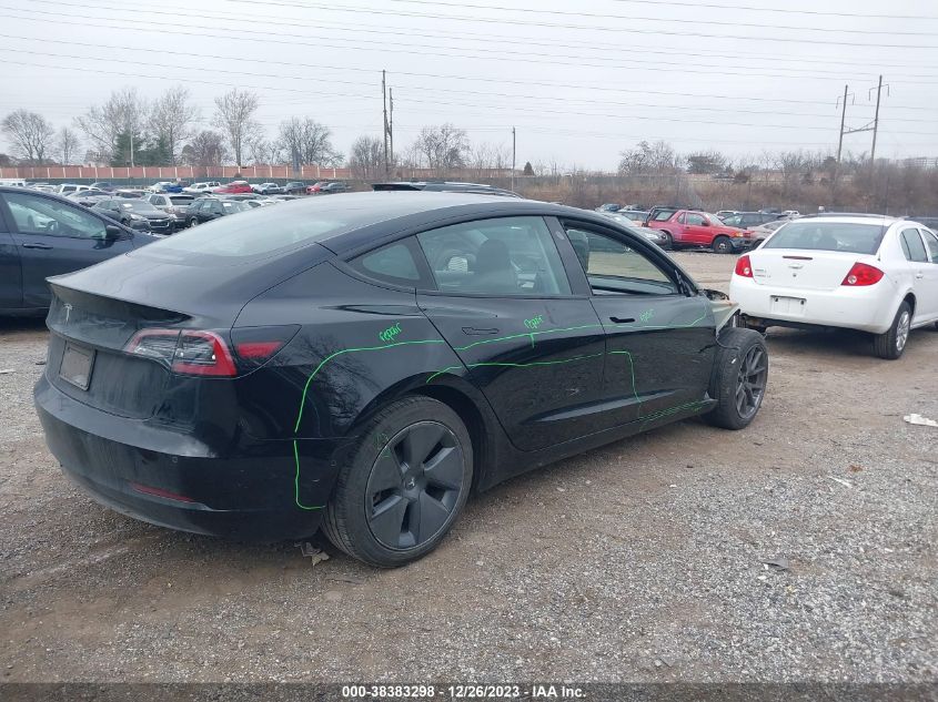 2021 Tesla Model 3 Standard Range Plus Rear-Wheel Drive VIN: 5YJ3E1EA7MF083570 Lot: 38383298