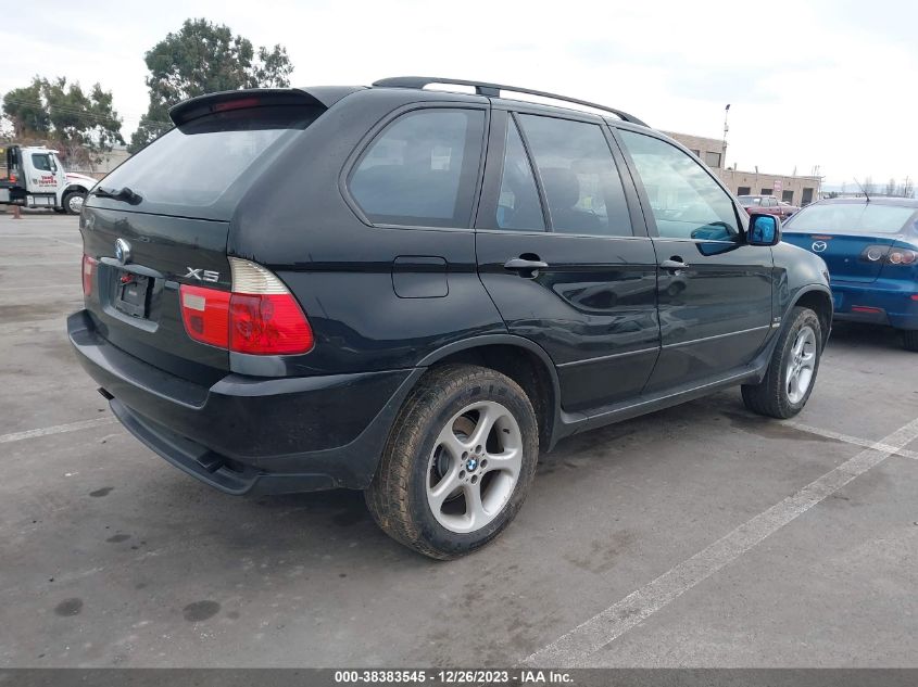 2002 BMW X5 3.0I VIN: 5UXFA53582LP42464 Lot: 38383545