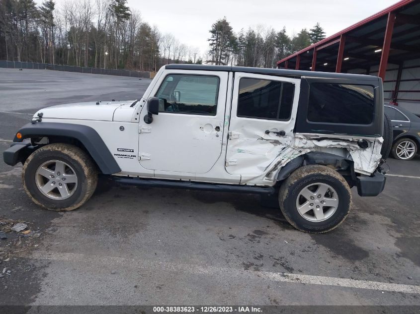 2017 Jeep Wrangler Unlimited Sport 4X4 VIN: 1C4HJWDG6HL592153 Lot: 38383623