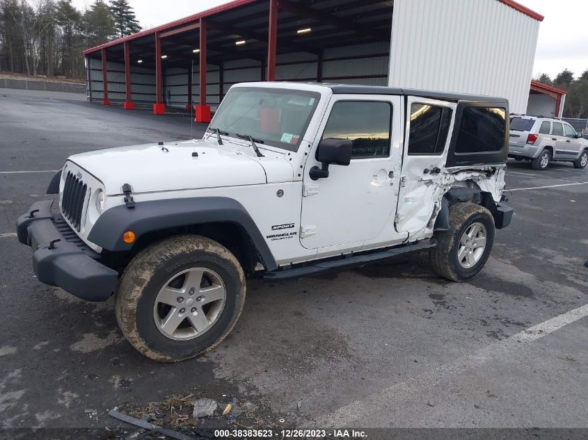 2017 Jeep Wrangler Unlimited Sport 4X4 VIN: 1C4HJWDG6HL592153 Lot: 38383623