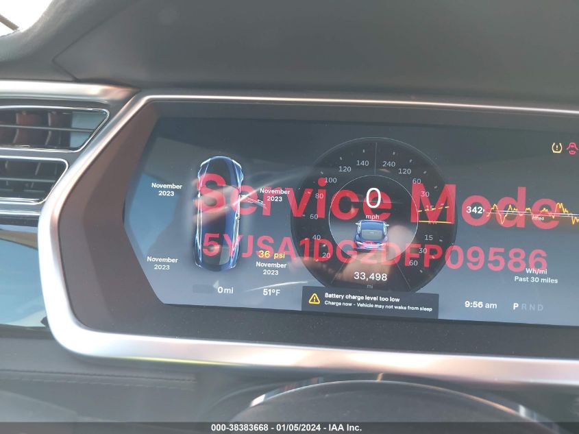 5YJSA1DG2DFP09586 2013 Tesla Model S