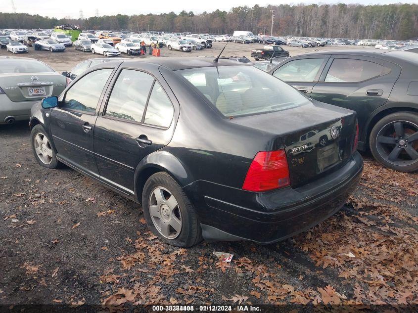 2002 Volkswagen Jetta Gls VIN: 3VWSB69M32M039688 Lot: 38384408