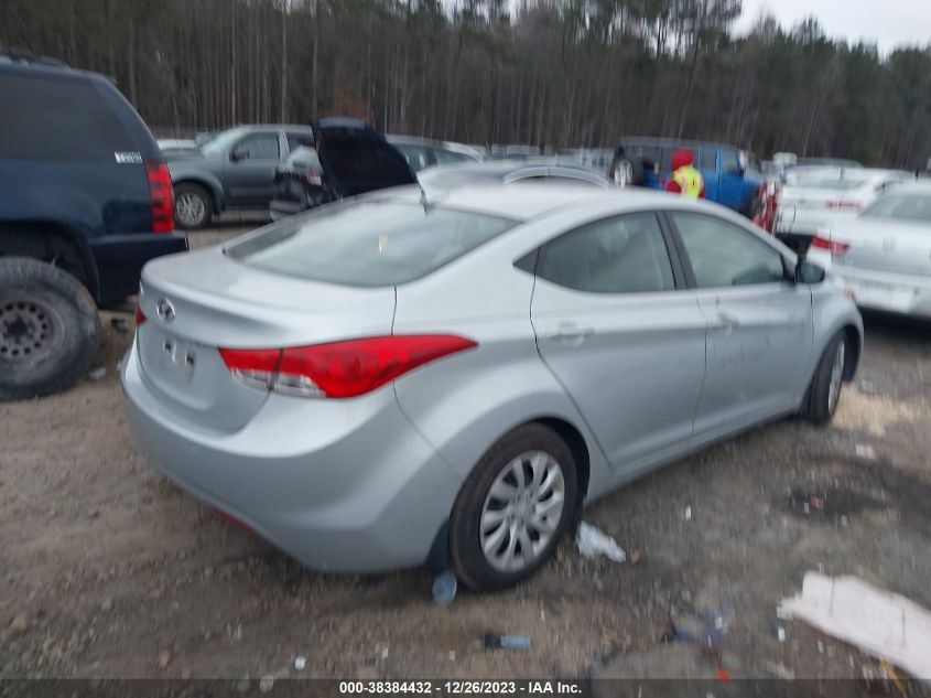 2013 Hyundai Elantra Gls VIN: 5NPDH4AE2DH202519 Lot: 38384432