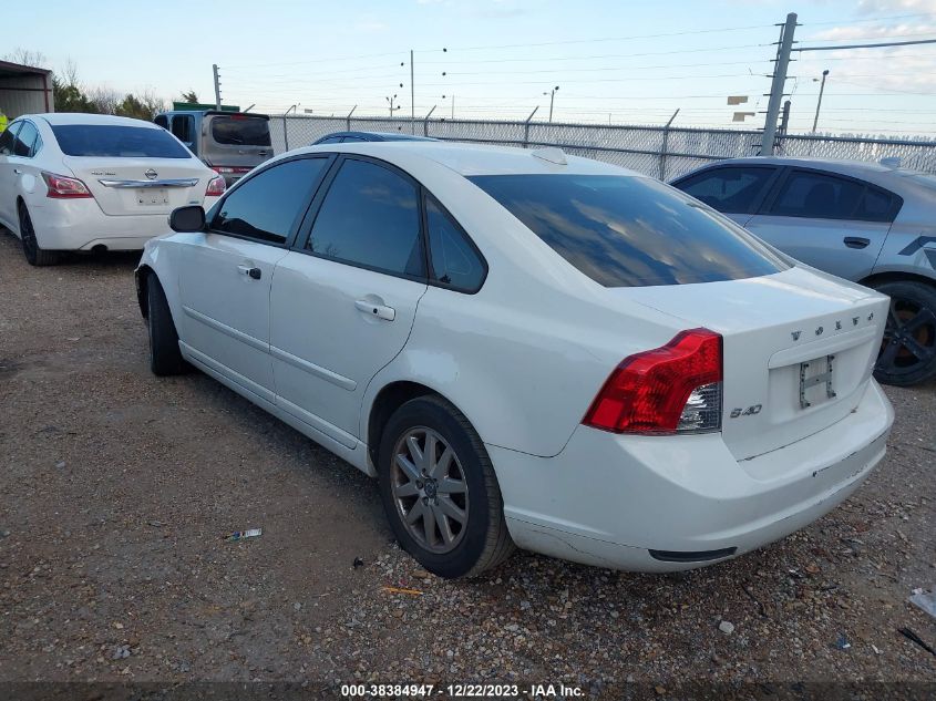 2010 Volvo S40 2.4I VIN: YV1382MS5A2492845 Lot: 38384947