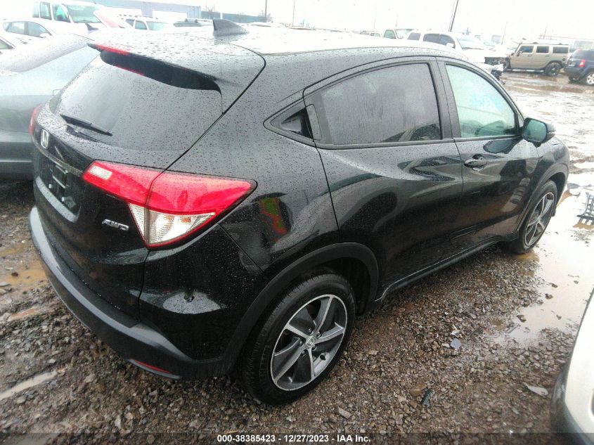 2022 Honda Hr-V Awd Ex VIN: 3CZRU6H51NM739620 Lot: 38385423