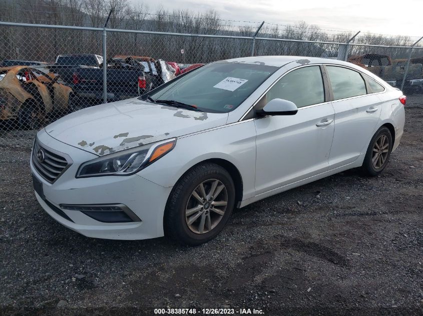 2015 Hyundai Sonata Se VIN: 5NPE24AF5FH020654 Lot: 38385748