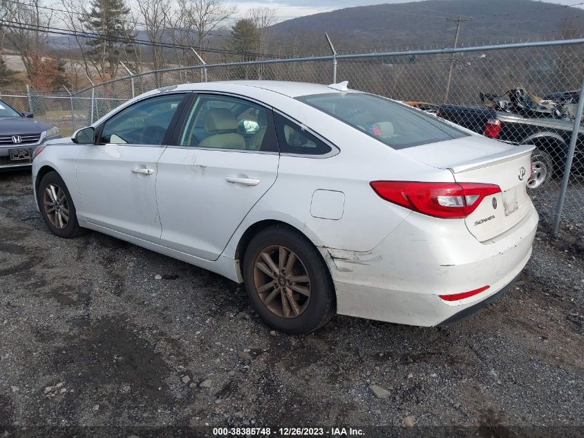 2015 Hyundai Sonata Se VIN: 5NPE24AF5FH020654 Lot: 38385748