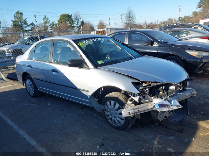 2005 Honda Civic Dx Vp VIN: 2HGES16355H626168 Lot: 38385928