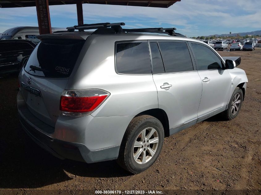 2011 Toyota Highlander Base V6 VIN: 5TDBK3EH9BS089005 Lot: 38386170