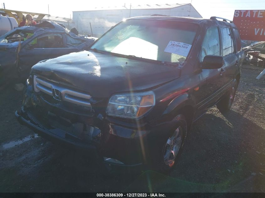 2006 Honda Pilot Ex-L VIN: 2HKYF18556H552886 Lot: 38386309