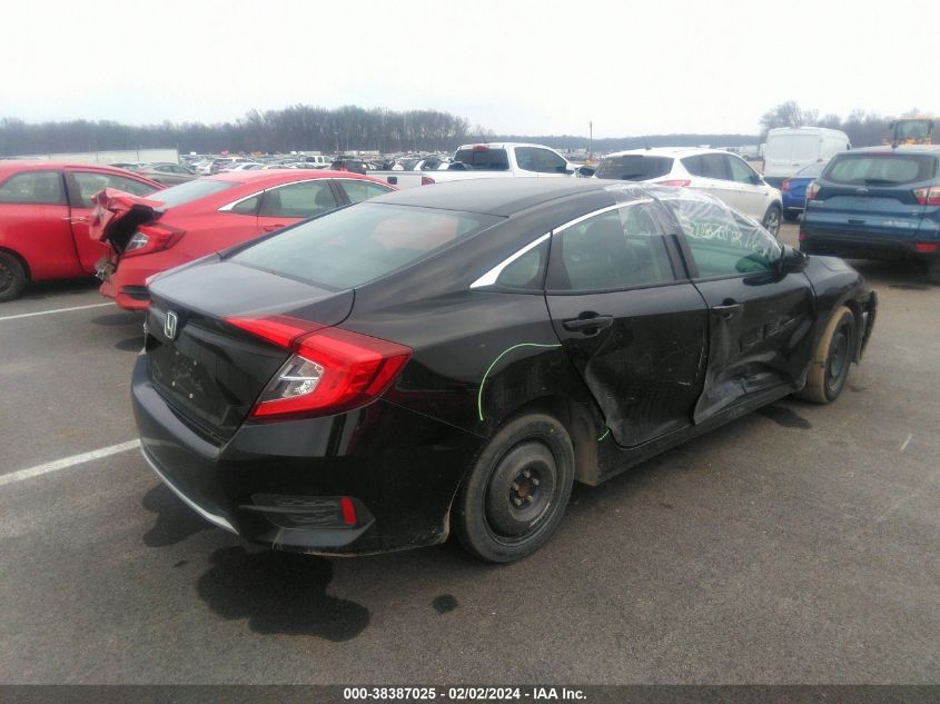 2020 Honda Civic Lx VIN: 2HGFC2F6XLH600485 Lot: 38387025