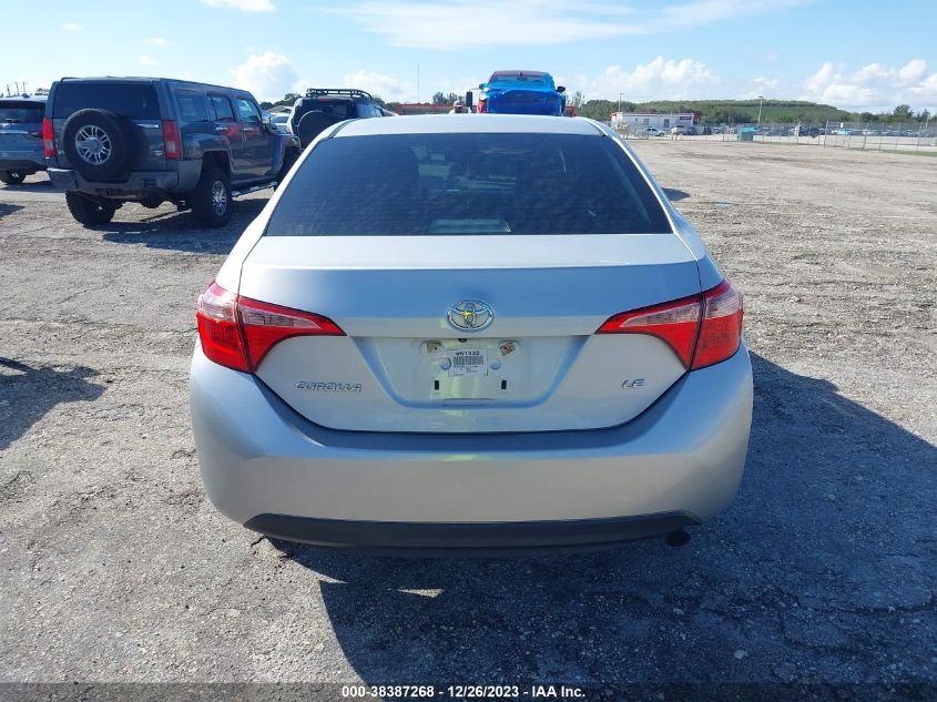 2018 Toyota Corolla Le VIN: 2T1BURHE2JC028990 Lot: 38387268