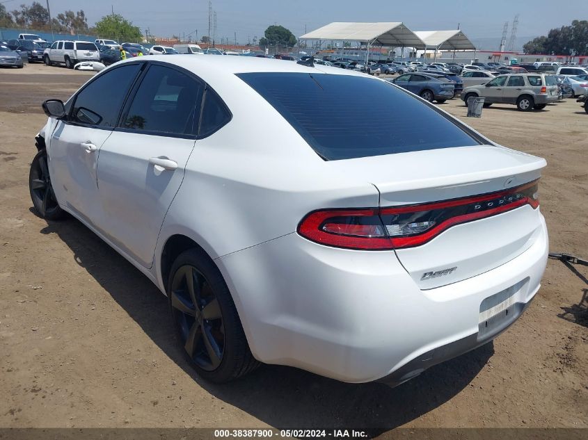 2015 Dodge Dart Sxt VIN: 1C3CDFBB8FD252586 Lot: 38387900