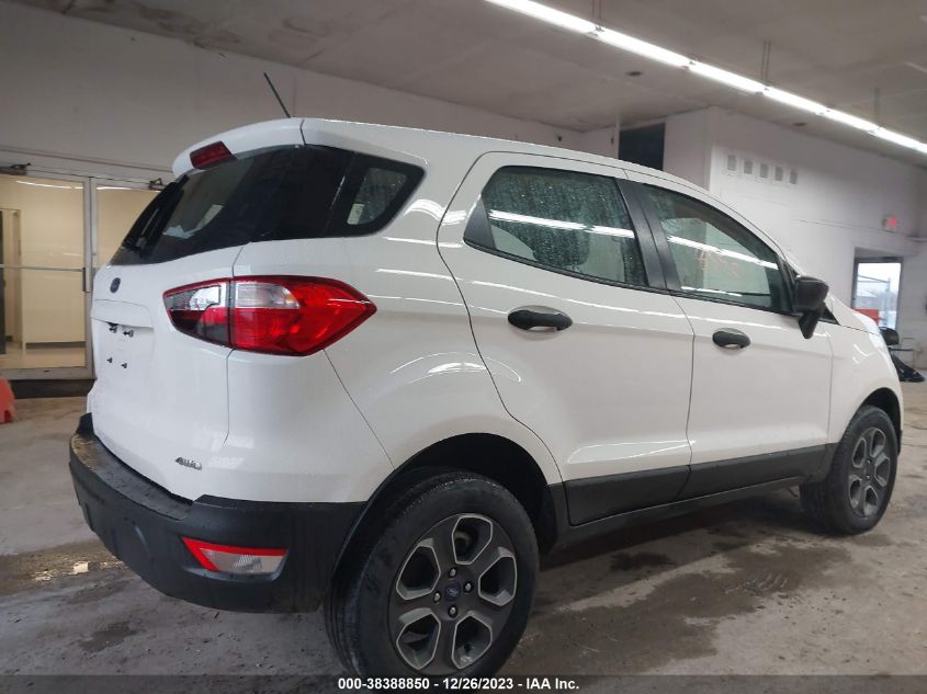 2019 Ford Ecosport S VIN: MAJ6S3FLXKC266950 Lot: 38388850