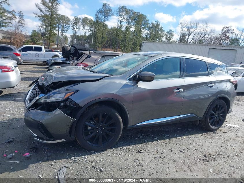 2023 Nissan Murano Sl Intelligent Awd VIN: 5N1AZ2CS3PC130264 Lot: 38388963