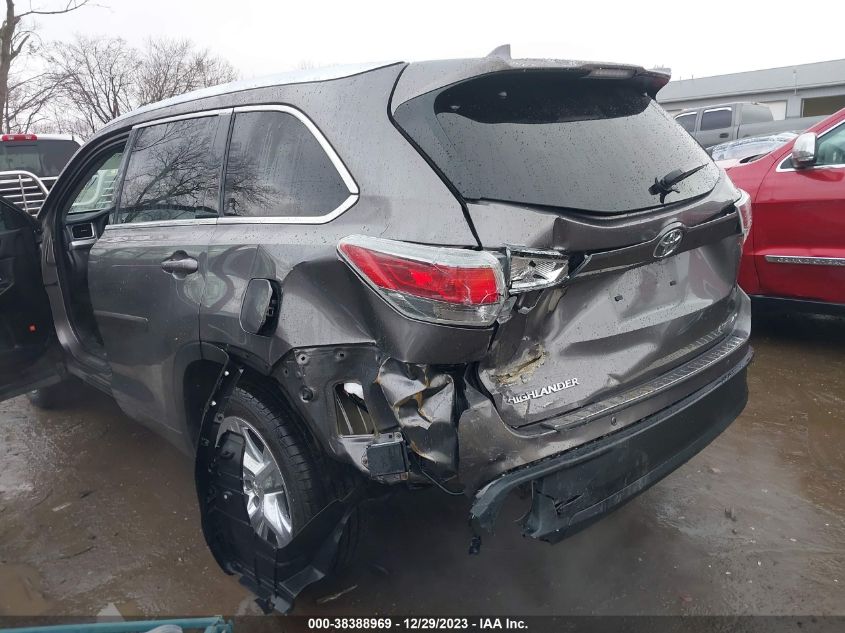 2015 Toyota Highlander Limited Platinum V6 VIN: 5TDDKRFH5FS080205 Lot: 38388969